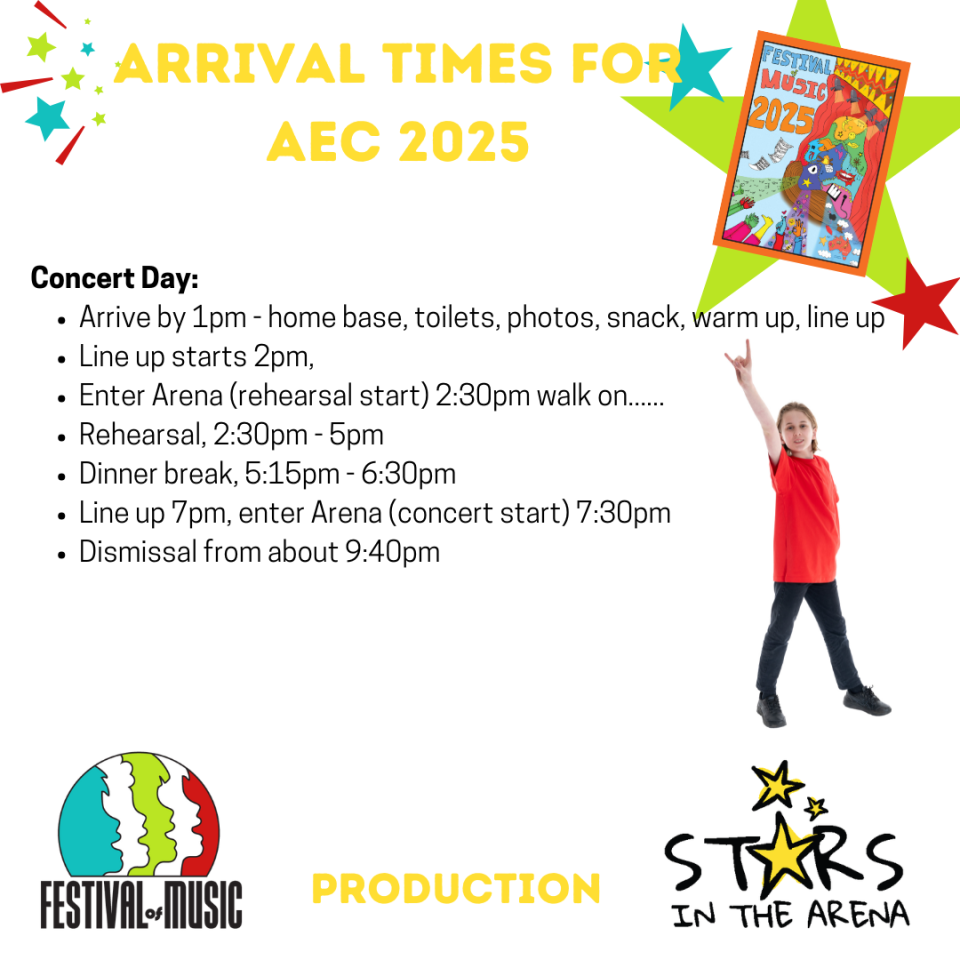 Concert Day timings 2025