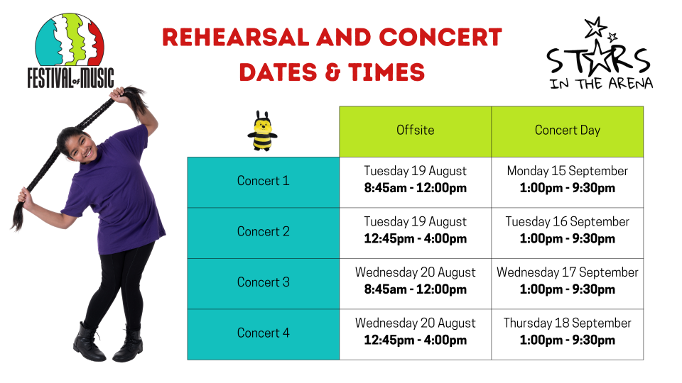 Rehearsal and Concert Dates Times 1
