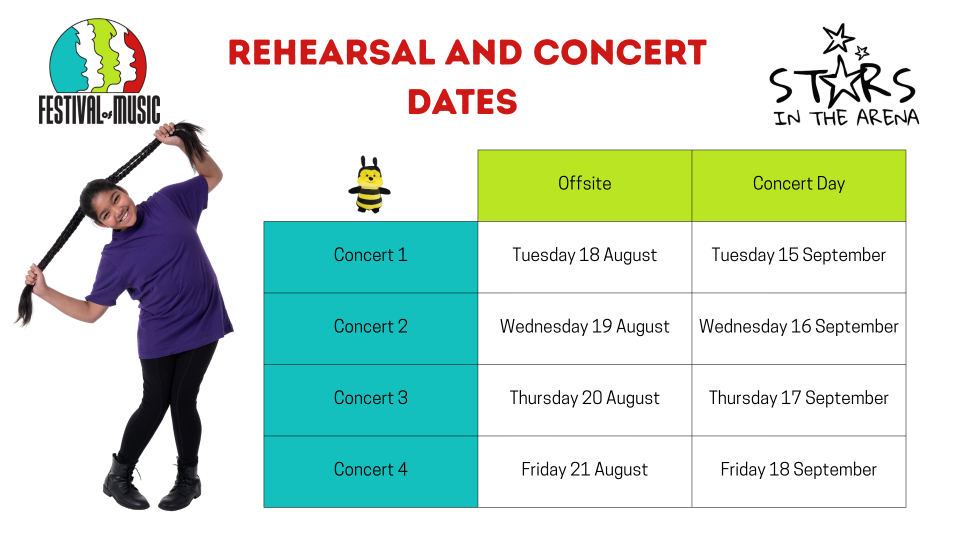 Rehearsal and Concert Dates